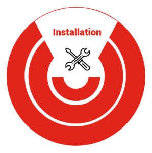 Installation of emergency shower systems in industrial and commercial buildings