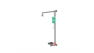 Wall Mounted Combination Shower with Bowl - Stainless Steel -316L - 28433031021006 - product image